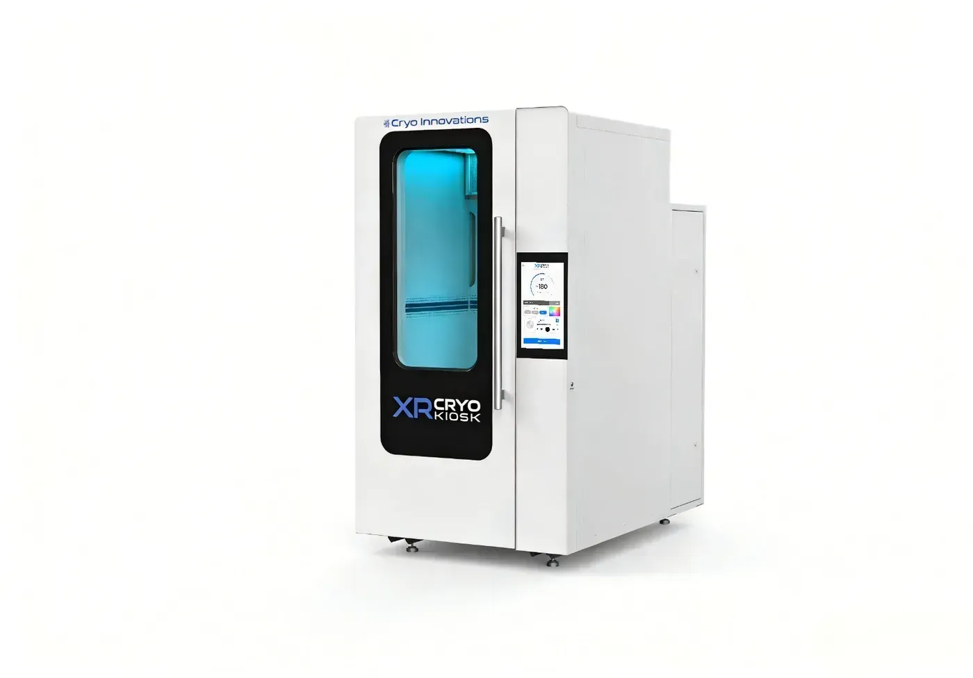 The XR Cryo Kiosk v2, full unit, door on the left
