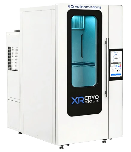 The XR Cryo Kiosk, fully autonomous electric cryotherapy chamber